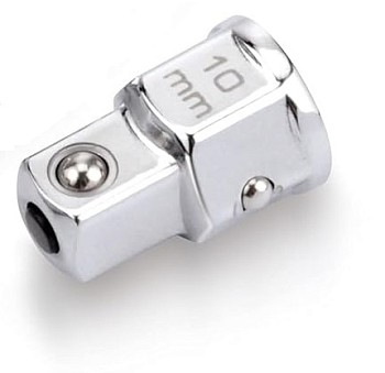 Переходник квадрат-шестигранник 1/4"-10мм TOPTUL