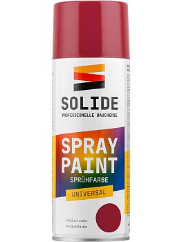 Краска-эмаль аэроз. универсальная темно-красный SOLIDE 400 мл (3002)
