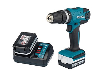 Аккум. ударная дрель-шуруповерт MAKITA 14.4V G-battery HP 347 DWE в чем.