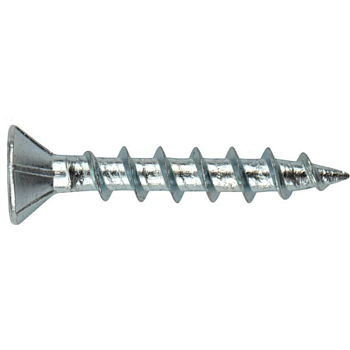 Саморез оконный 4.1х40 мм белый цинк, острый (100 шт в пласт. конт.) STARFIX