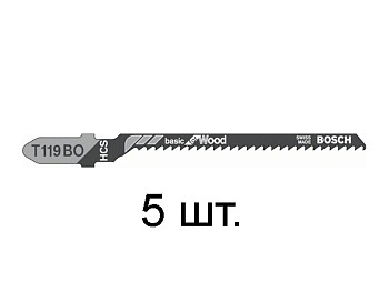 Пилка лобз. по дереву T119BO (5 шт.) BOSCH