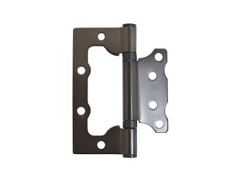 Петля накладная без врезки АЛЛЮР 100х75 2BB MBN БЛИСТЕР 2,5мм графит  2 шт