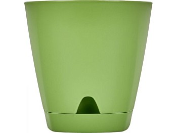 Горшок для цветов с прикорневым поливом, 2,5 л., Amsterdam, оливковый, InGreen