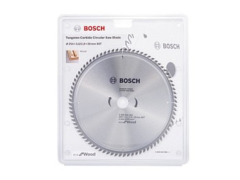Диск пильный 254х30 мм 80 зуб. по дереву ECO WOOD BOSCH