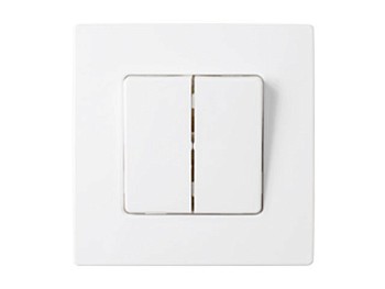 Выключатель 2 клав. (cкрытый, 10А) белый, Мастер, BYLECTRICA