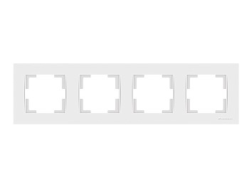 Рамка 4-ая горизонтальная белая, RITA, MUTLUSAN