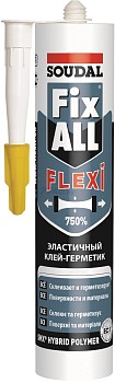 Клей-герметик гибрид."Soudal" Fix All Flexi белый 290 мл