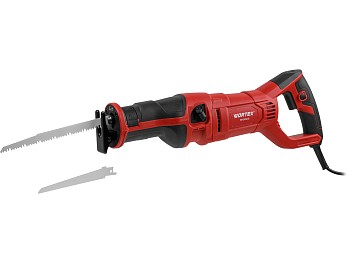 Сабельная пила WORTEX SR 2012 E в кор. + 2 пильных полотна 1200 Вт, дер. 210 мм, ход 30 мм, рег.об.