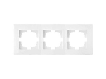 Рамка 3-местная белая, Стиль новый, Bylectrica