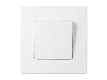 Выключатель 1 клав. проходной (скрытый, 10А) белый, Мастер, BYLECTRICA