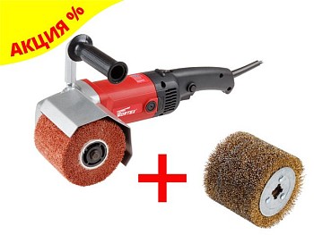 Щеточная шлифмашина WORTEX WS 1014 S в кор.+АКЦИЯ