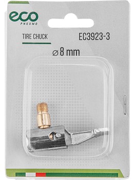Наконечник для подкачки шин (резьба 8 мм, угловой, сталь) ECO