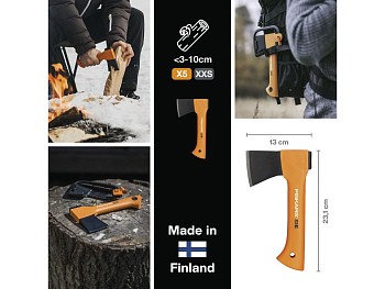 Топор туристический X5 XXS FISKARS