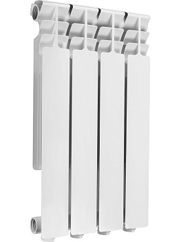 Радиатор биметаллический 500/80, 4 секций, серия Гродно, AV Engineering