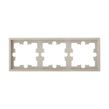 Рамка 3-местная песочная, Carre, BYLECTRICA