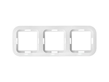 Рамка 3-местная белая, Гармония, BYLECTRICA