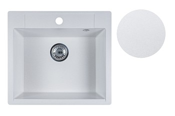 Мойка кухонная из искусственного камня UNIT белый 550х500 мм, AV Engineering